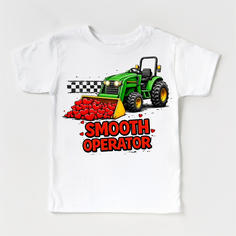 Smooth Operator Tractor Valeintine's Day Shirt -  Contry Farm Valeintine Tee