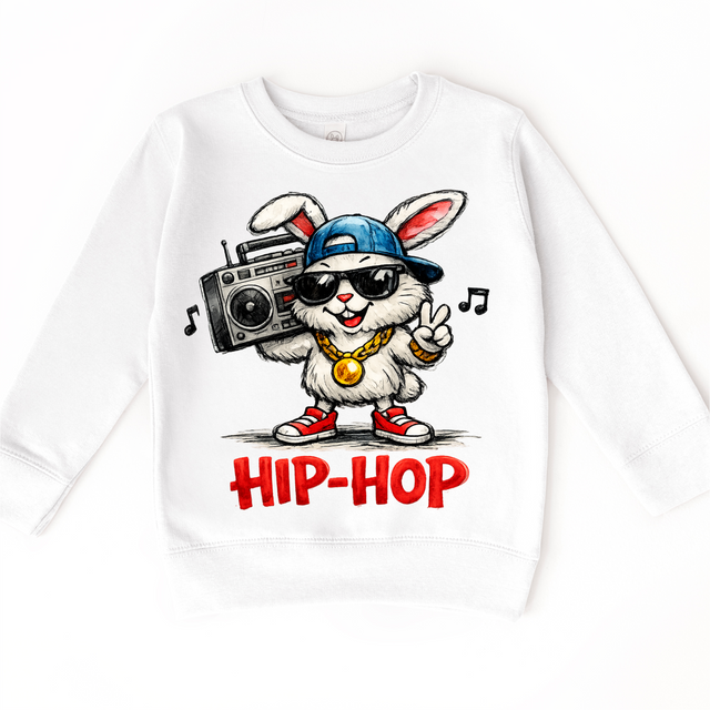 Hip-Hop Retro Easter Bunny Shirt - Easter Tee
