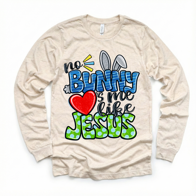 No Bunny Loves Me Like Jesus Easter Shirt - Kids Christian Easter Tee