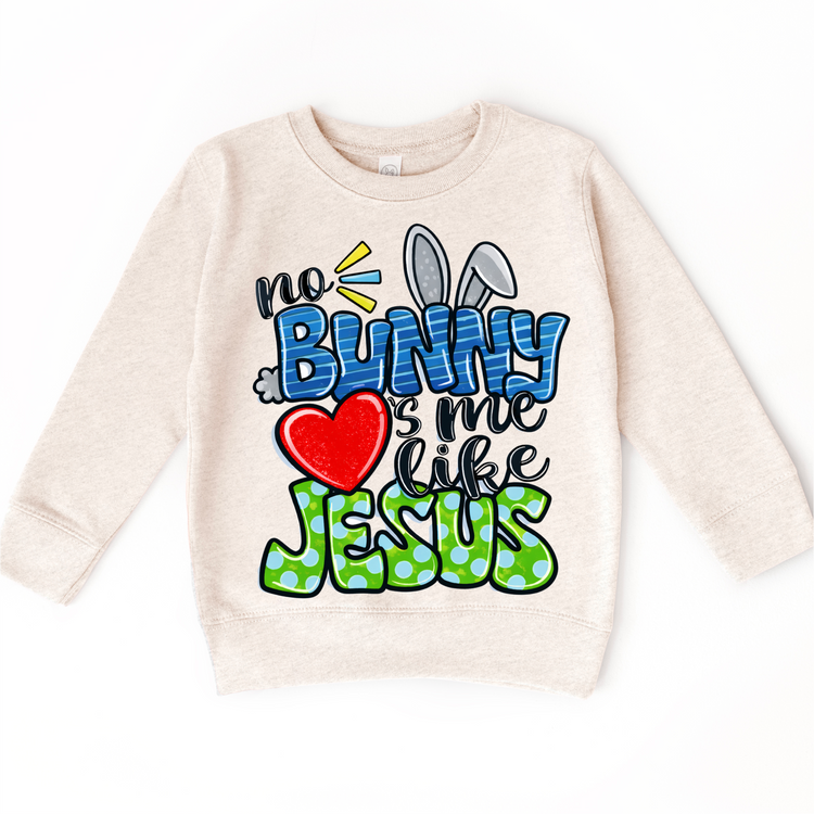 No Bunny Loves Me Like Jesus Easter Shirt - Kids Christian Easter Tee