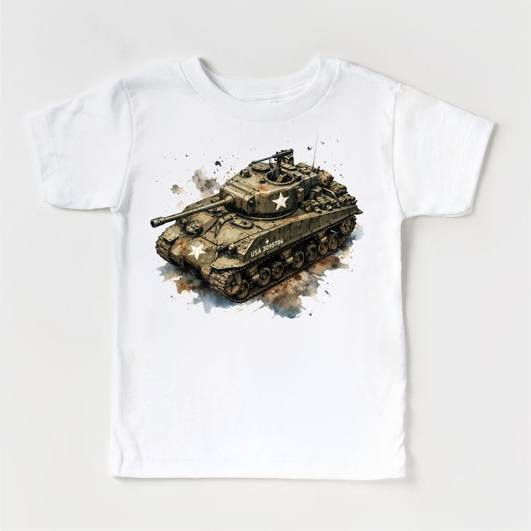 WWII Sherman Tank Military Shirt - Military Tank Tee