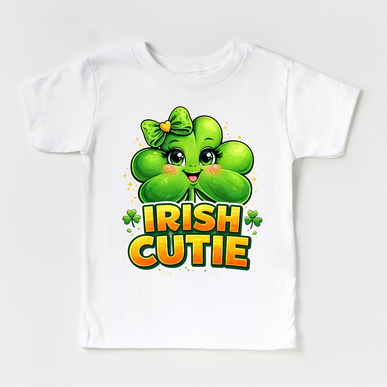 Irish Cutie St. Patricks Day Shirt - Girls Irish Tee