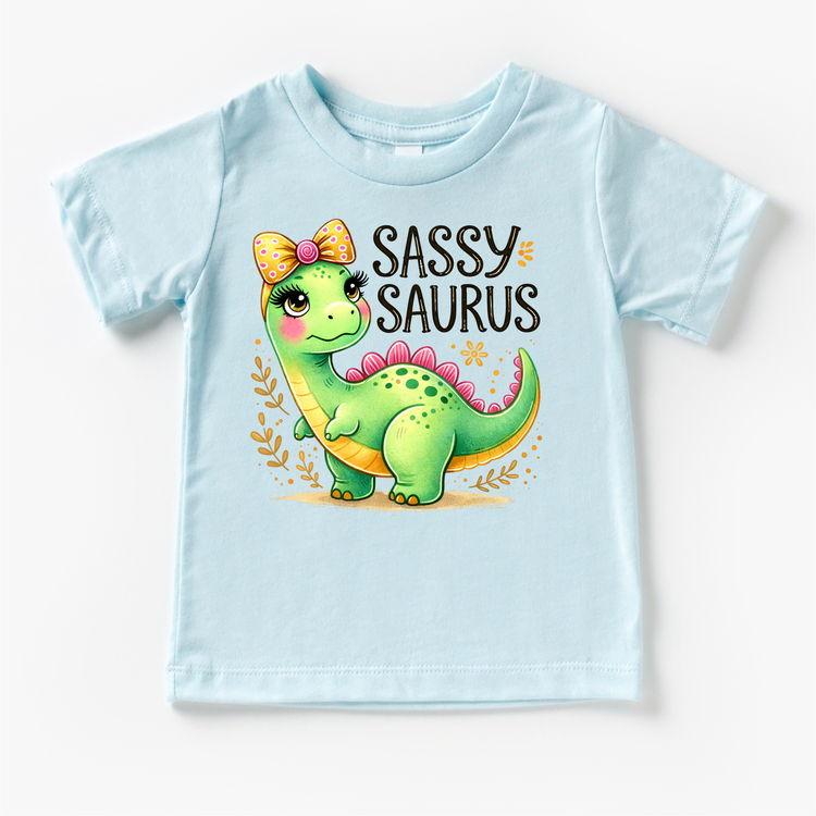 Sassy Saurus Rex Dinosaurs Shirt - Girls Dinosaur Tee