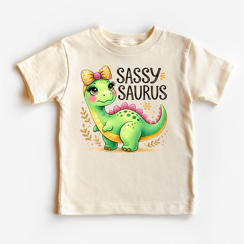 Sassy Saurus Rex Dinosaurs Shirt - Girls Dinosaur Tee