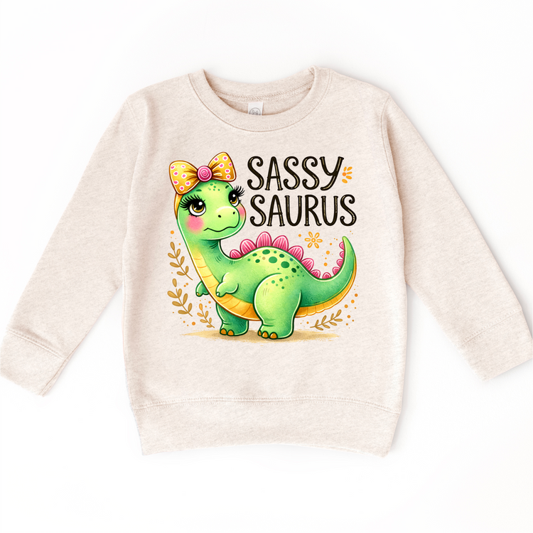 Sassy Saurus Rex Dinosaurs Shirt - Girls Dinosaur Tee