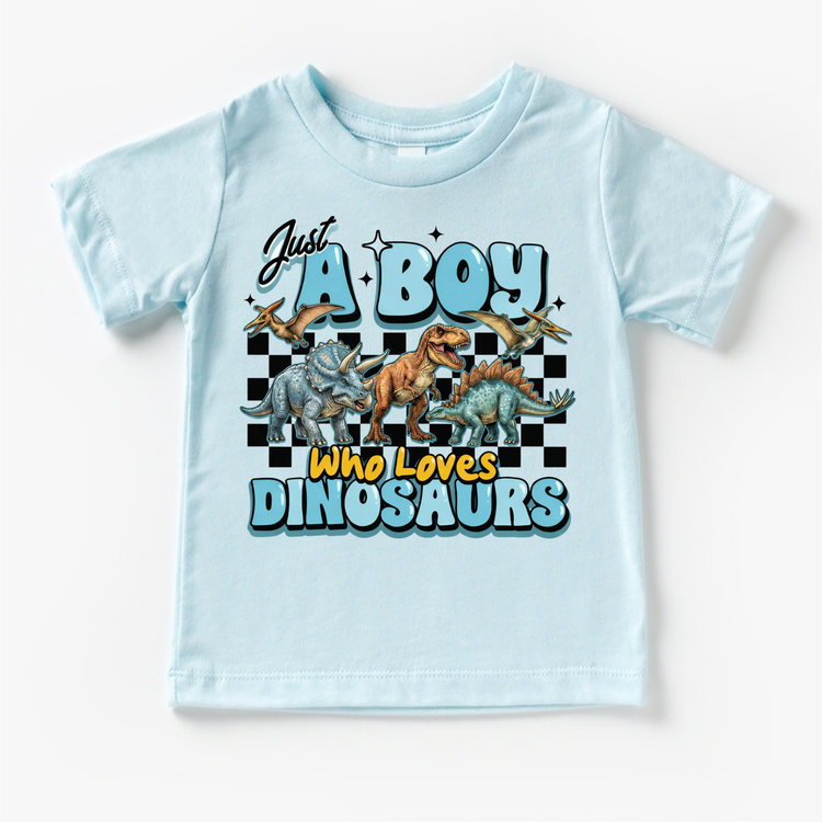 Just A Boy Who Loves Dinosaurs Shirt - Dinosaur Tee