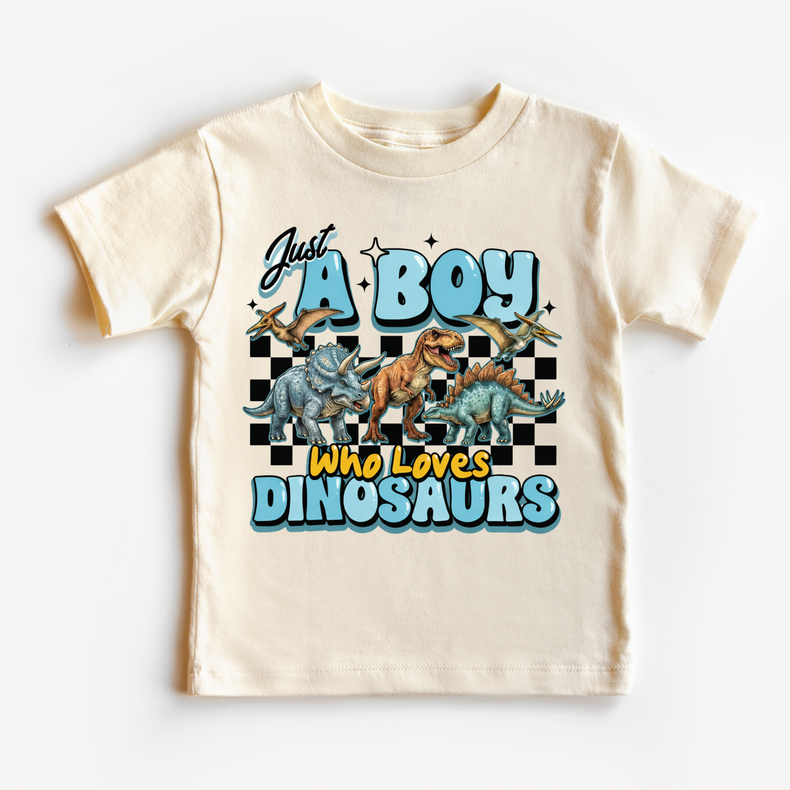 Just A Boy Who Loves Dinosaurs Shirt - Dinosaur Tee