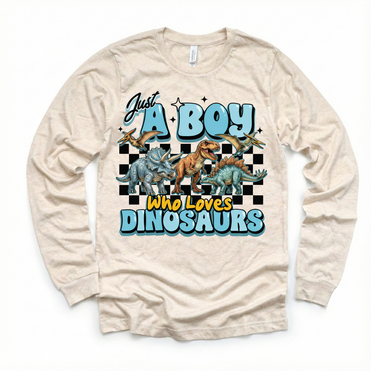 Just A Boy Who Loves Dinosaurs Shirt - Dinosaur Tee