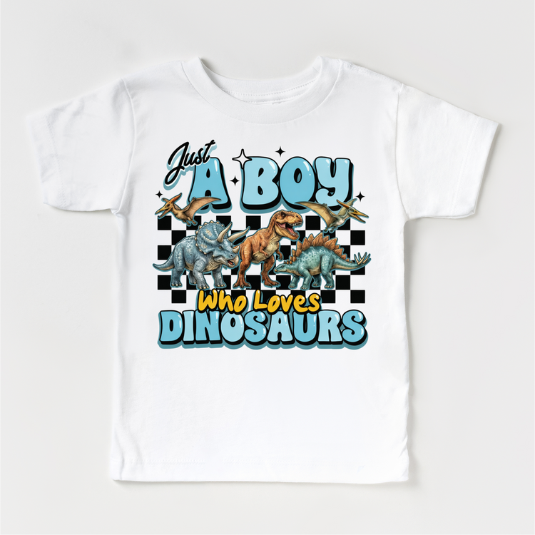 Just A Boy Who Loves Dinosaurs Shirt - Dinosaur Tee