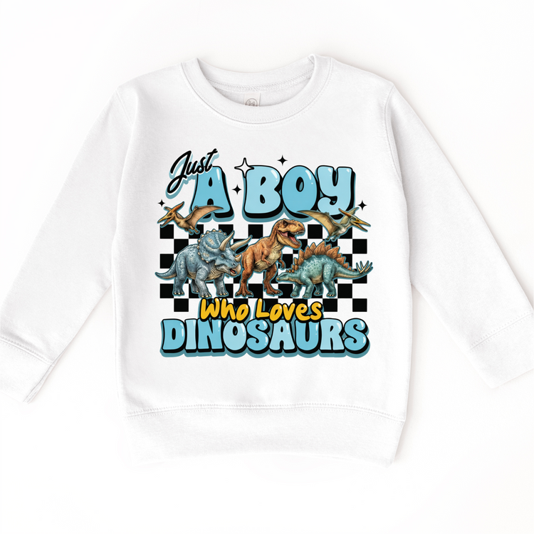Just A Boy Who Loves Dinosaurs Shirt - Dinosaur Tee