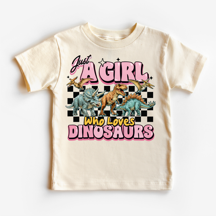 Just A Girl Who Loves Dinosaurs Shirt - Dinosaur Tee