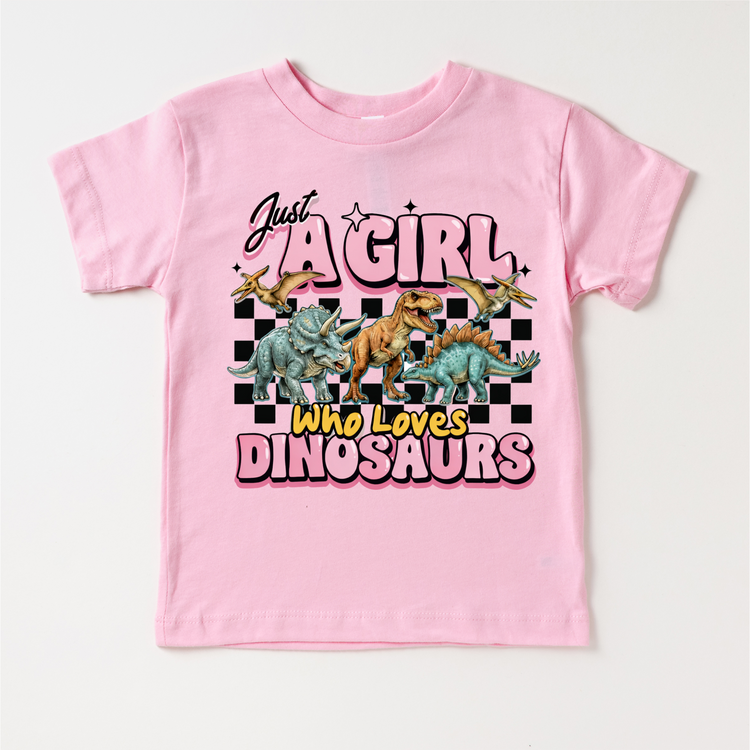Just A Girl Who Loves Dinosaurs Shirt - Dinosaur Tee