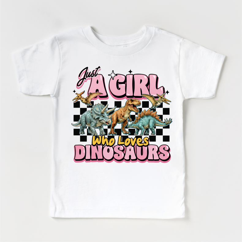 Just A Girl Who Loves Dinosaurs Shirt - Dinosaur Tee