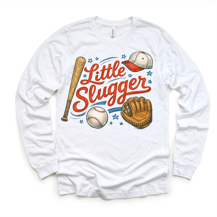 Little Slugger Baseball Shirt - Kids Baseball Tee
