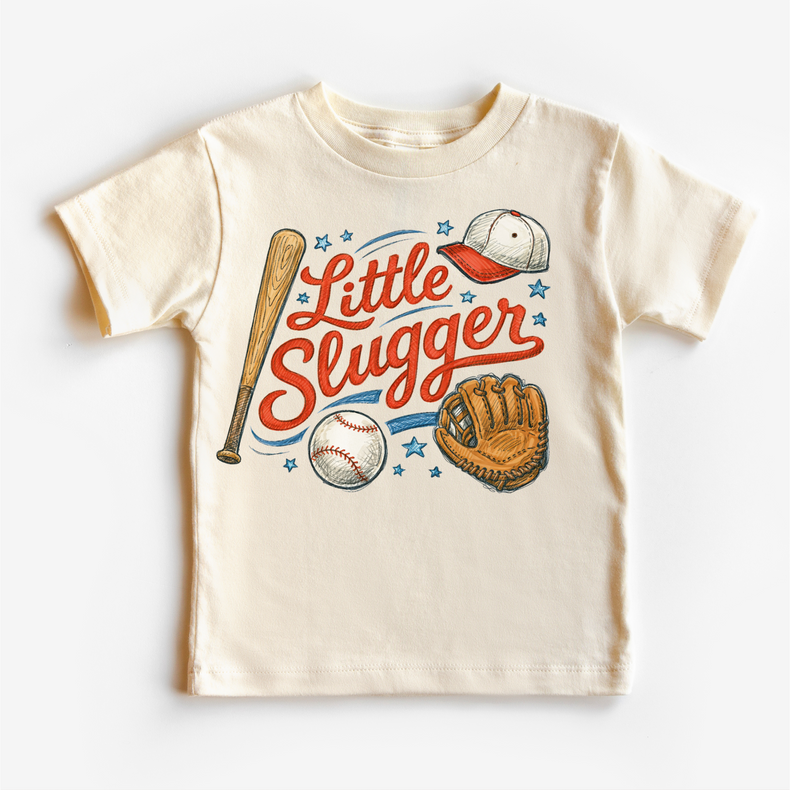 Little Slugger Baseball Shirt - Kids Baseball Tee