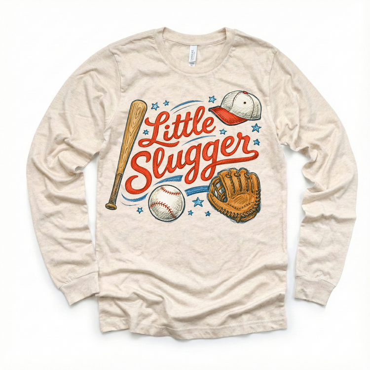 Little Slugger Baseball Shirt - Kids Baseball Tee