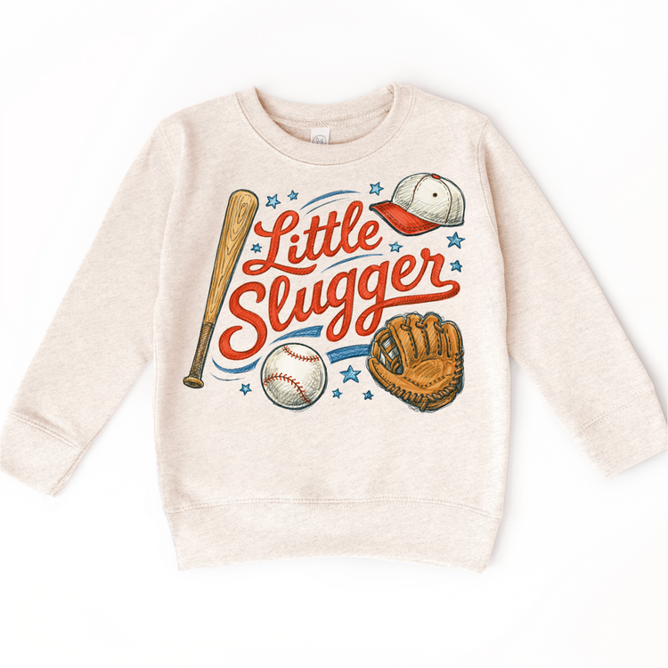 Little Slugger Baseball Shirt - Kids Baseball Tee