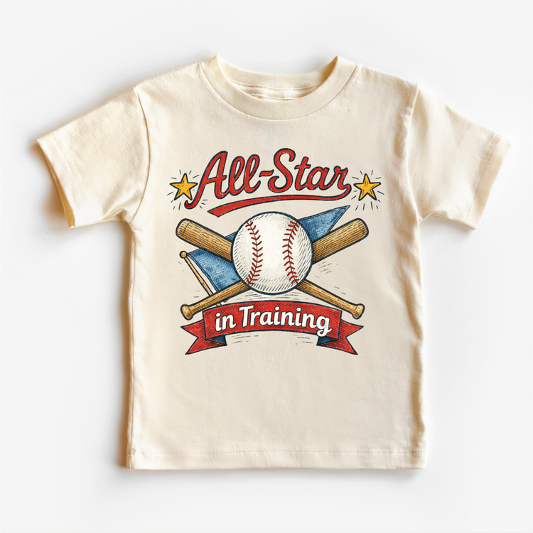 All Star In Training Baseball Shirt - Kids Baseball Tee