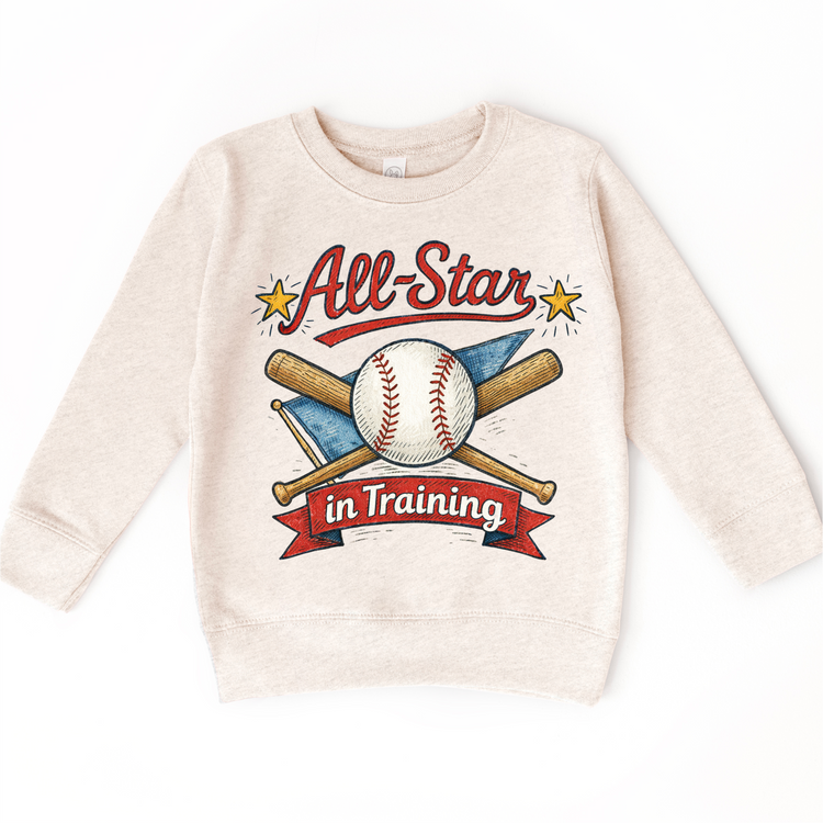 All Star In Training Baseball Shirt - Kids Baseball Tee