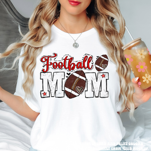 Football Mom Tee - Printed On Comfort Colors