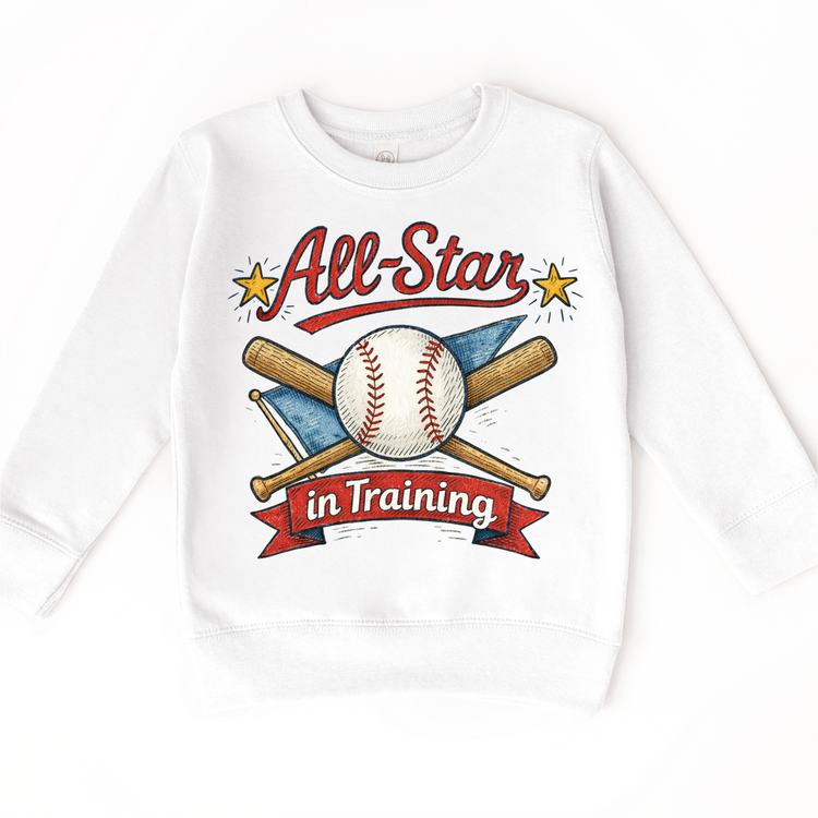 All Star In Training Baseball Shirt - Kids Baseball Tee