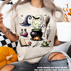 Halloween Witch Tee - Printed On Comfort Colors