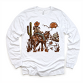 Cowgirl Riding Off In The Sunset Shirt - Girls Western Cowgirl Tee - Madi Moosh Boutique