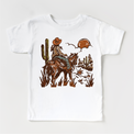 Cowgirl Riding Off In The Sunset Shirt - Girls Western Cowgirl Tee - Madi Moosh Boutique