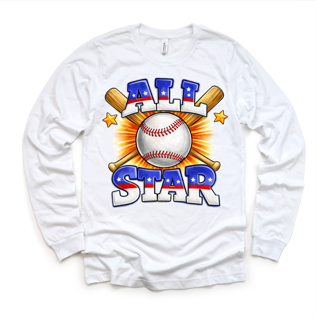 Boys All Star Baseball Shirt - Kids Baseball Tee
