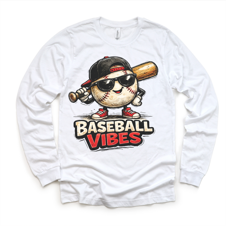 Baseball Vibes Kids Shirt - Boys Baseball Tee