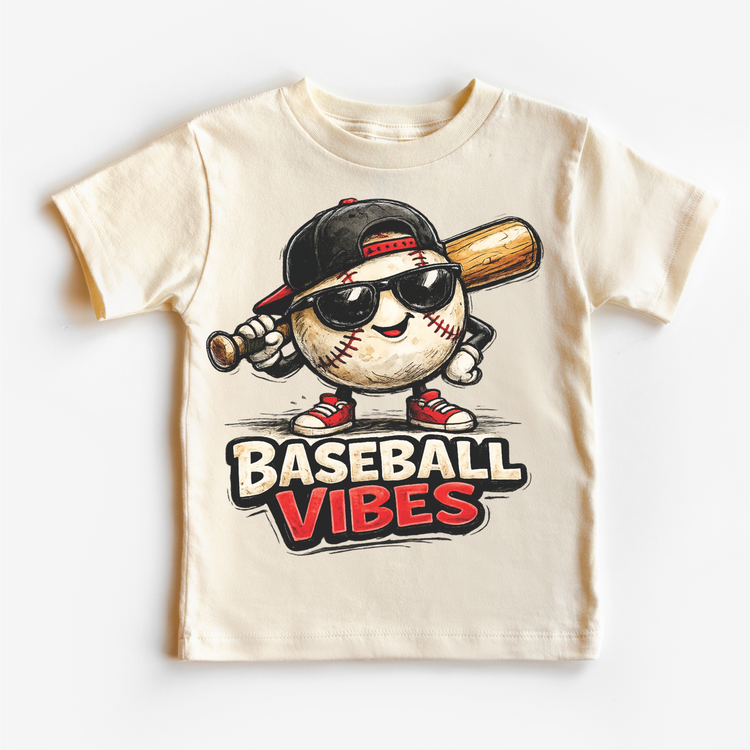 Baseball Vibes Kids Shirt - Boys Baseball Tee