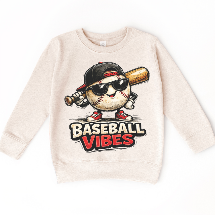 Baseball Vibes Kids Shirt - Boys Baseball Tee