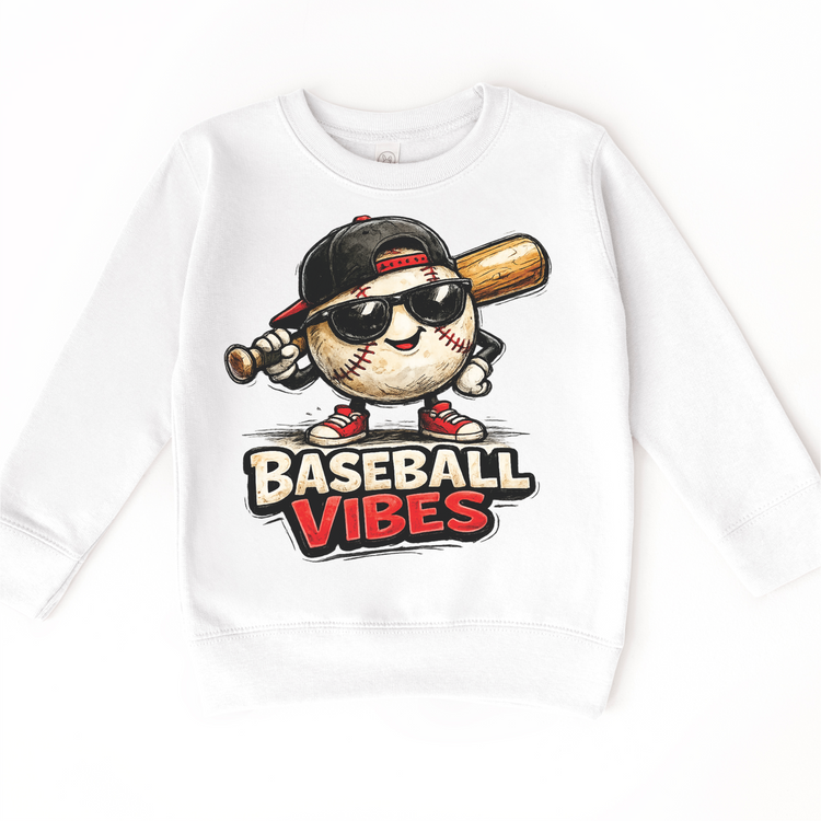 Baseball Vibes Kids Shirt - Boys Baseball Tee