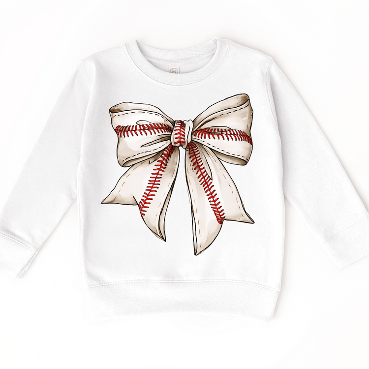 Baseball Bow T-Shirt - Girls Baseball Tee