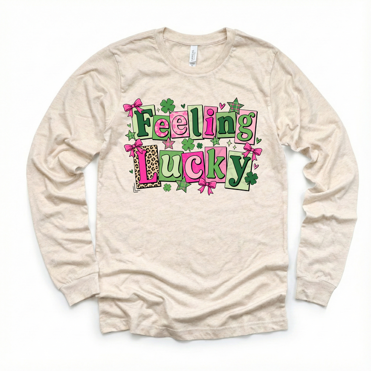 Feeling Lucky St. Patrick's Day Shirt - Girls Irish Tee