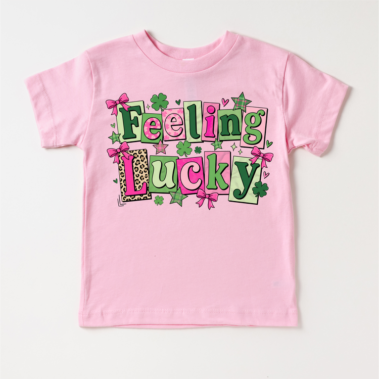 Feeling Lucky St. Patrick's Day Shirt - Girls Irish Tee