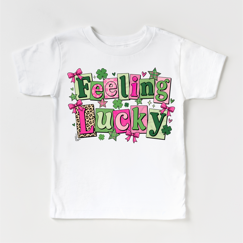Feeling Lucky St. Patrick's Day Shirt - Girls Irish Tee