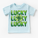 Lucky 4 Leaf Clover St. Patrick's Day Shirt - Girls Irish Tee - Madi Moosh Boutique