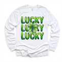 Lucky 4 Leaf Clover St. Patrick's Day Shirt - Girls Irish Tee - Madi Moosh Boutique