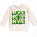 Lucky 4 Leaf Clover St. Patrick's Day Shirt - Girls Irish Tee - Madi Moosh Boutique