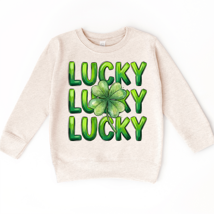 Lucky 4 Leaf Clover St. Patrick's Day Shirt - Girls Irish Tee - Madi Moosh Boutique