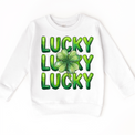 Lucky 4 Leaf Clover St. Patrick's Day Shirt - Girls Irish Tee - Madi Moosh Boutique