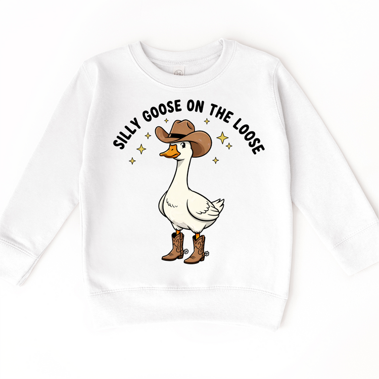 Silly Goose On The Loose Cowboy T-Shirt - Cowboy Goose Shirt - Madi Moosh Boutique