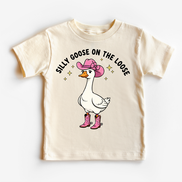 Silly Goose On The Loose Cowgirl T-Shirt - Cowgirl Goose Shirt - Madi Moosh Boutique
