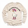 Silly Goose On The Loose Cowgirl T-Shirt - Cowgirl Goose Shirt - Madi Moosh Boutique