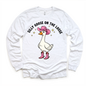 Silly Goose On The Loose Cowgirl T-Shirt - Cowgirl Goose Shirt - Madi Moosh Boutique