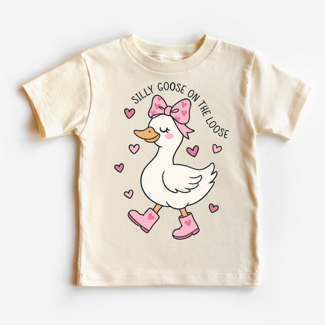 Silly Goose On The Loose T-Shirt - Girls Silly Goose Tee - Madi Moosh Boutique