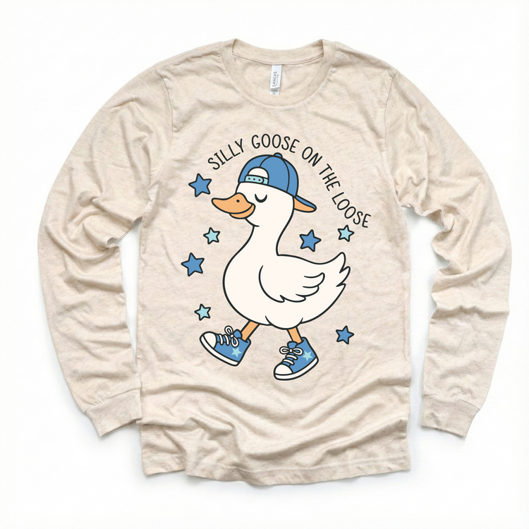 Silly Goose On The Loose T-Shirt - Boys Silly Goose Tee - Madi Moosh Boutique