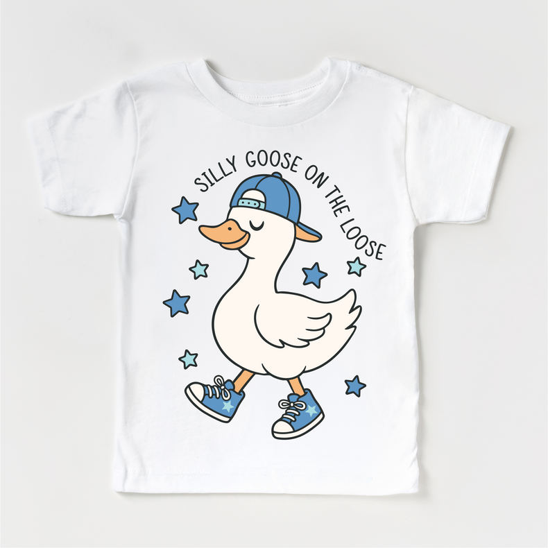 Silly Goose On The Loose T-Shirt - Boys Silly Goose Tee - Madi Moosh Boutique