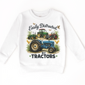 Easily Distracted By Tractors Farm Shirt - Kids Farm Tractor Tee - Madi Moosh Boutique